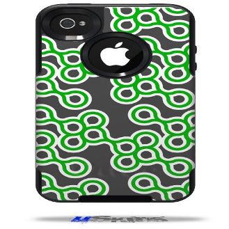 Locknodes 02 Green - Decal Style Vinyl Skin fits Otterbox Commuter iPhone4/4s Case - (CASE NOT INCLUDED)