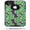Locknodes 02 Green - Decal Style Vinyl Skin fits Otterbox Commuter iPhone4/4s Case - (CASE NOT INCLUDED) view 1