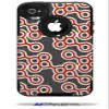 Locknodes 02 Red Dark - Decal Style Vinyl Skin fits Otterbox Commuter iPhone4/4s Case - (CASE NOT Included) view 1