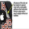 Locknodes 02 Red Dark - Decal Style Vinyl Skin fits Otterbox Commuter iPhone4/4s Case - (CASE NOT Included) view 2