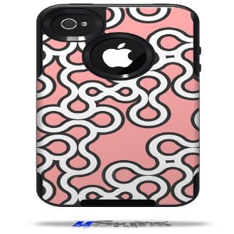 Locknodes 03 Pink - Decal Style Vinyl Skin fits Otterbox Commuter iPhone4/4s Case - (CASE NOT INCLUDED)