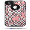 Locknodes 03 Pink - Decal Style Vinyl Skin fits Otterbox Commuter iPhone4/4s Case - (CASE NOT INCLUDED) view 1