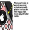 Locknodes 03 Pink - Decal Style Vinyl Skin fits Otterbox Commuter iPhone4/4s Case - (CASE NOT INCLUDED) view 2