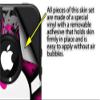 Splatter Girly Skull - Decal Style Vinyl Skin fits Otterbox Commuter iPhone4/4s Case - (CASE NOT INCLUDED) view 2
