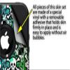 Splatter Girly Skull Rainbow - Decal Style Vinyl Skin fits Otterbox Commuter iPhone4/4s Case - (CASE NOT INCLUDED) view 2