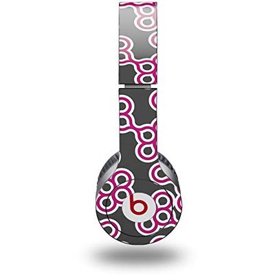WraptorSkinz Skin Decal Wrap Compatible with Beats Solo HD Locknodes 02 Hot Pink (Fuchsia) (Headphones NOT Included)