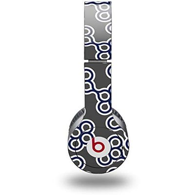 WraptorSkinz Skin Decal Wrap Compatible with Beats Solo HD Locknodes 02 Navy Blue (Headphones NOT Included)