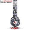 WraptorSkinz Skin Decal Wrap Compatible with Beats Solo HD Locknodes 02 Navy Blue (Headphones NOT Included) view 2
