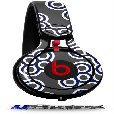 Locknodes 02 Navy Blue Decal Style Skin Compatible with Beats Mixr (Headphones NOT Included)