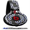 Locknodes 02 Navy Blue Decal Style Skin Compatible with Beats Mixr (Headphones NOT Included)