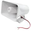 Pyle 8'' Indoor and Outdoor 65 Watts Heavy Duty Portable PA Horn Speaker, 8 Ohms Impedance, with Adjustable Bracket, White (4 Pack) view 1