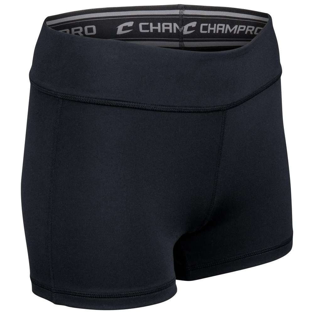 CHAMPRO Women's Match Compression Volleyball Shorts, 3" Inseam, Navy
