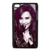 CTSLR Demi Lovato Protective Hard Case Cover Skin for iPod Touch 4 4G 4th Generation- 1 Pack - Black/White - 1 view 1