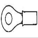 TE CONNECTIVITY / AMP 323986 TERMINAL, RING TONGUE, #6, CRIMP NATURAL (1 piece)