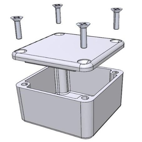 Enclosures, Boxes, & Cases 7.88 x 4.73 x 3.17" UNPAINTED