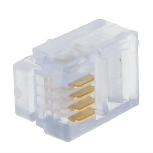 Modular Connectors / Ethernet Connectors RJ11 4P4C FLAT/ROUND STRANDED CABLE (1 piece)