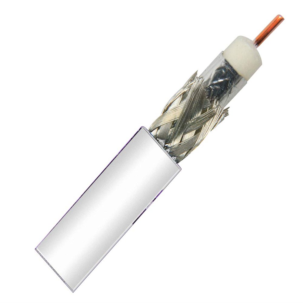 Belden 1694A CM Rated RG6 Digital Coaxial Cable 1000Ft White