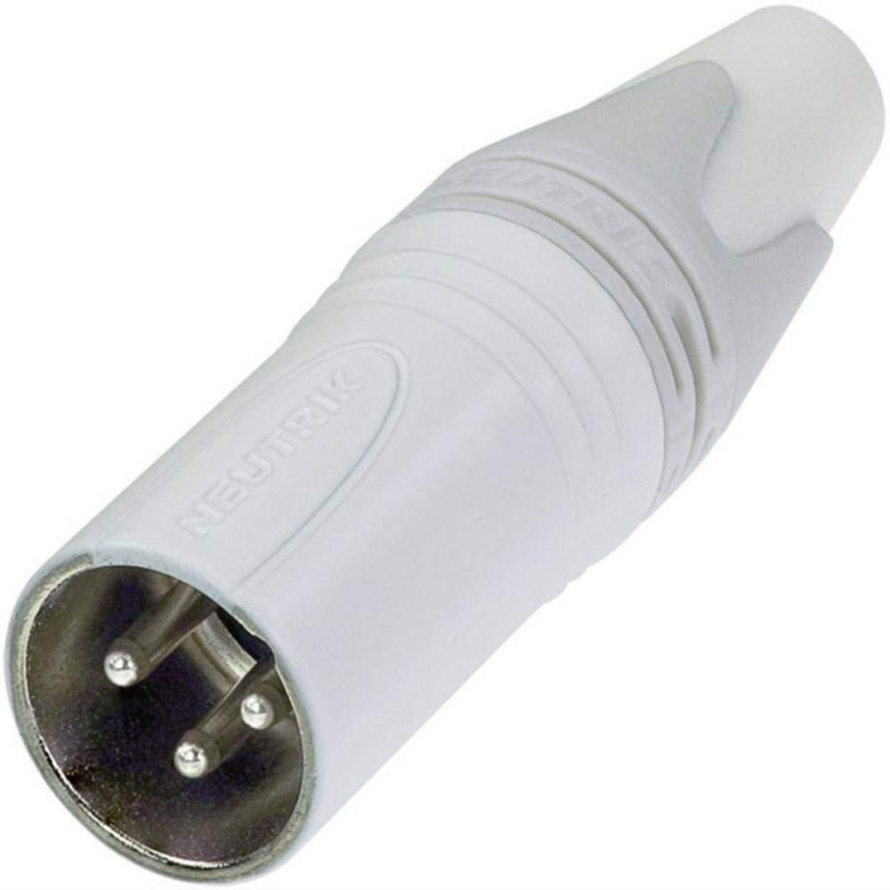 XLR Connectors 3P Male Cable Conn White