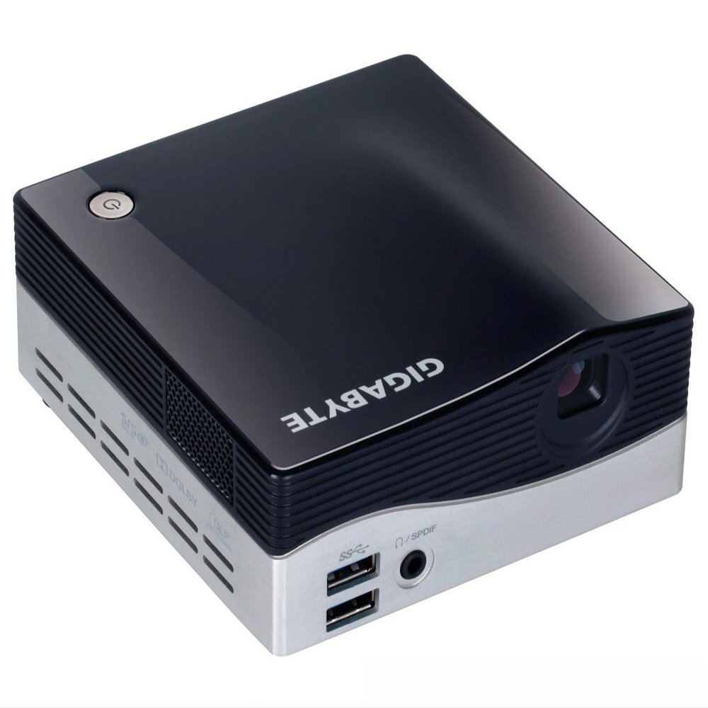 Gigabyte BRIX Ultra Compact PC Barebone Intel i3-4010U 1.7GHz with Integrated Projector (GB-BXPi3-4010)
