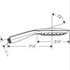 hansgrohe Raindance Select E Easy Install 6-inch Handheld Shower Head Modern 3 RainAir, Mix, CaresseAir 26550001 view 2