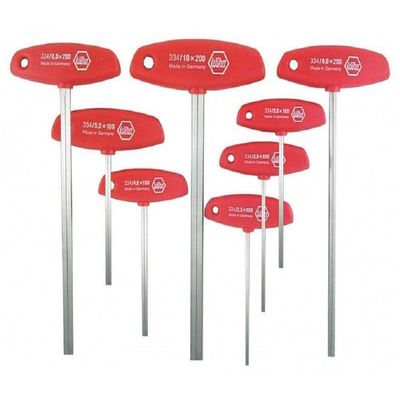 Hex Ergonomic Comfort Grip Metric T-handle Set, 8 Piece