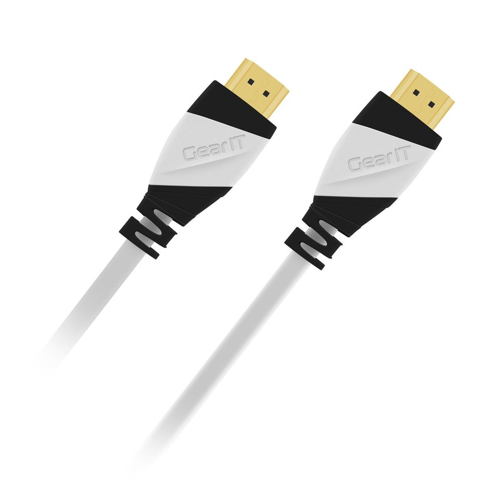 10 Ft HDMI Cable, GearIT 10-Pack Pro Series HDMI Cable 10 Feet High Speed Ethernet 4K Resolution 3D Video and ARC Audio Return Channel HDMI Cable, White