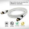 10 Ft HDMI Cable, GearIT 10-Pack Pro Series HDMI Cable 10 Feet High Speed Ethernet 4K Resolution 3D Video and ARC Audio Return Channel HDMI Cable, White view 4