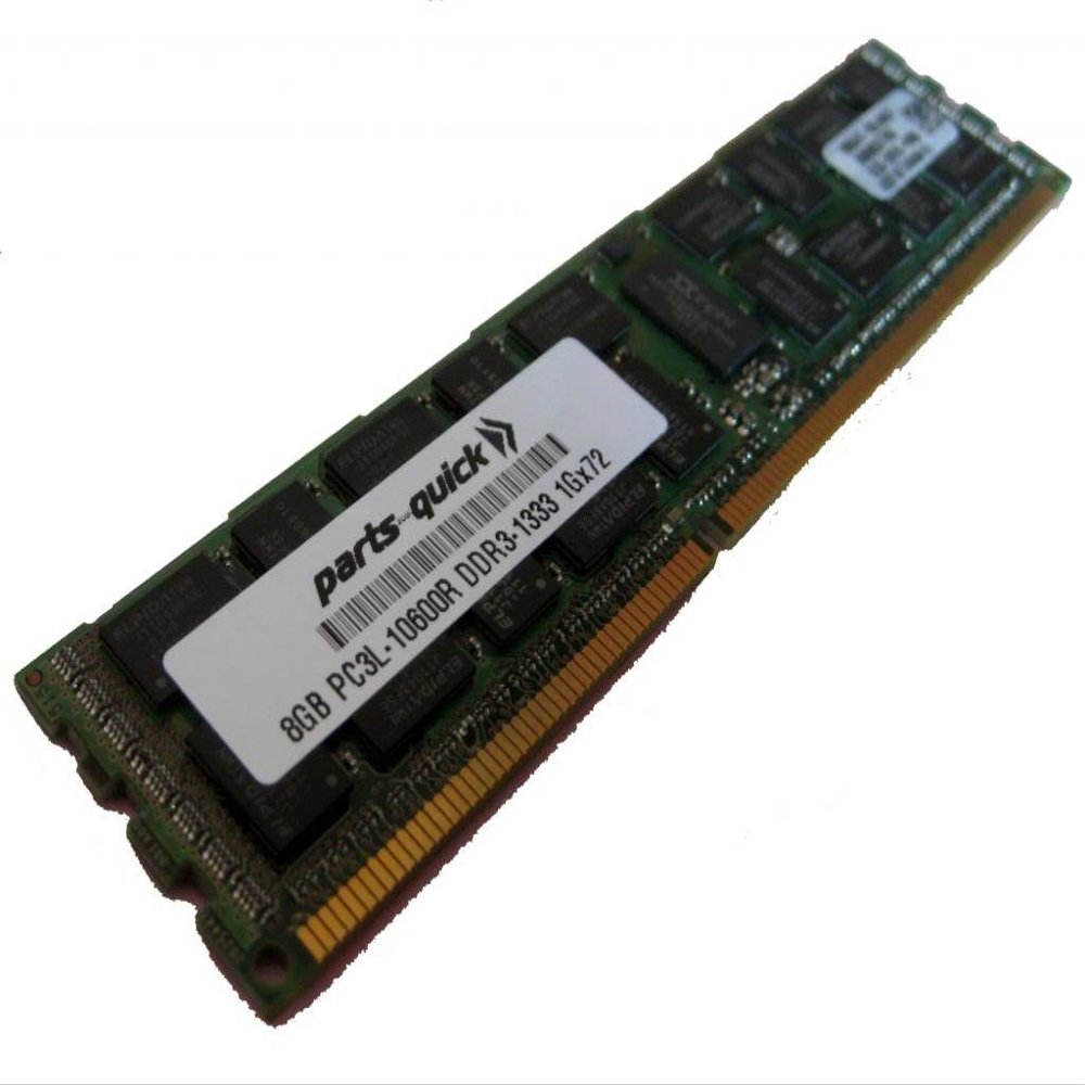 parts-quick 8GB DDR3 Memory for Tyan Computers Server GT24-B7016 PC3L-10600R 1333MHz ECC Registered Server DIMM RAM