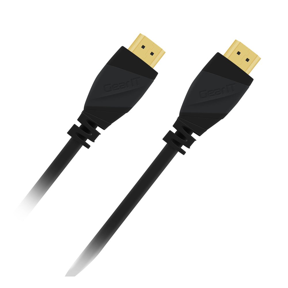 10 Ft HDMI Cable, GearIT 2-Pack Pro Series HDMI 2.0 Cable 10 Feet High Speed Ethernet Support 4K 60Hz / 1440P 144hz Resolution in 3D Video and 3D Gaming and ARC Audio Return Channel, Black