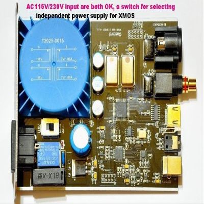 Gowe U10 Xmos 32bit 384K USB to SPDIF Converter 0 1ppm TCXO with PSU Inside by Gowe
