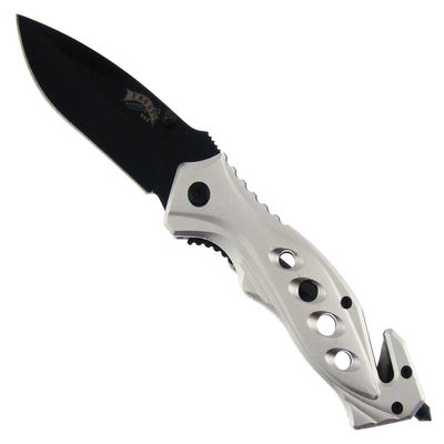 Frost Cutlery F18282S Linerlock Assisted Opening Silver