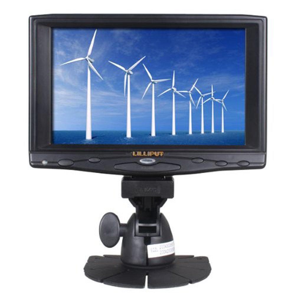 (High Resolution 1080P) Lilliput 7" TFT Screen 619A Camera Monitor Display (No Touch screen) VGA/AV/HDMI/DVI Input