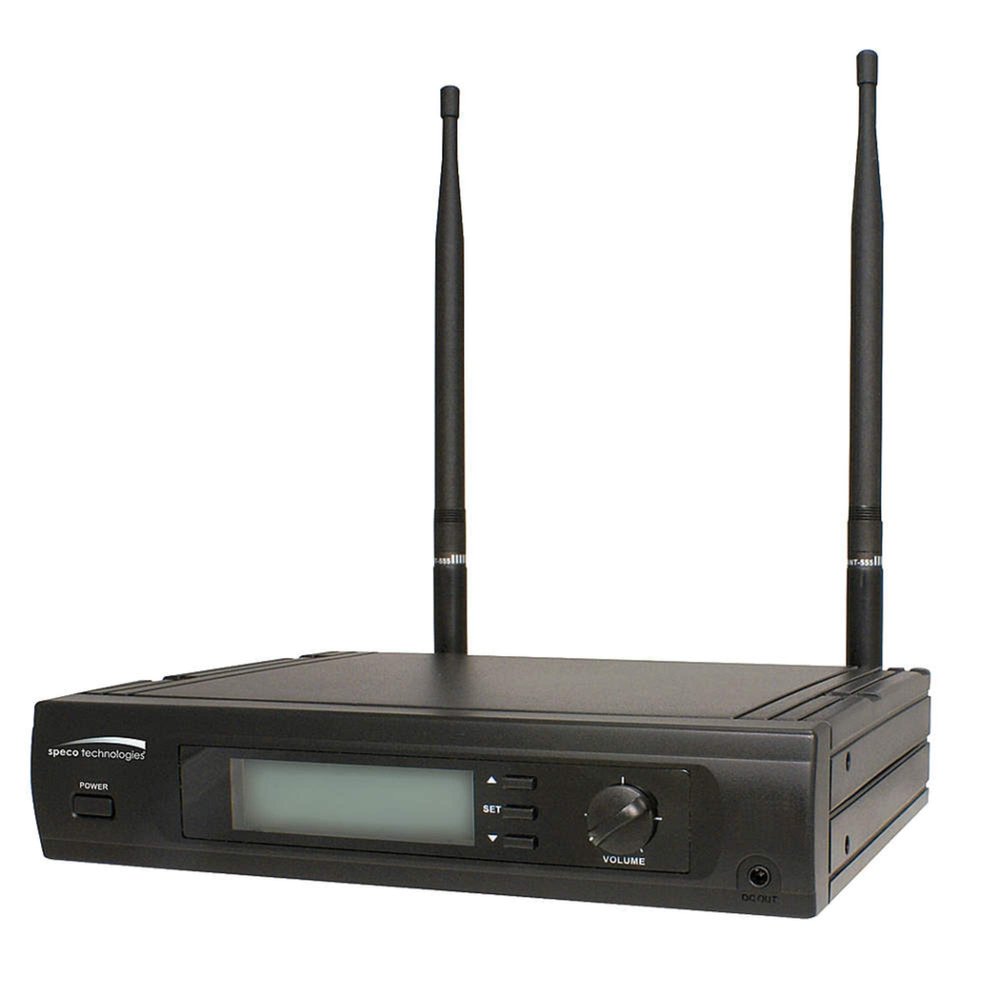 Speco MUHF101 Single Channel Diversity UHF Receiver, Black