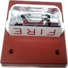 Wheelock RSSWP-24MCCH-FR Ceiling Mount Weatherproof Fire Strobe, Red, Xenon, FIRE Lettering, Clear Lens, Field Selectable Candela Settings of 115/177cd, Outdoor, UV Stabilized Plastic Housing Material view 1