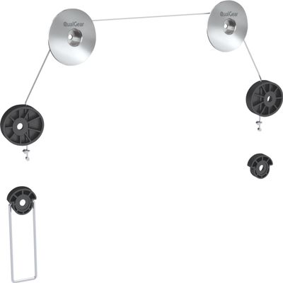 QualGear QG-TM-001 Picture Hanging Style Ultra Low Profile TV Wall Mount for Most 37 to 70-Inch TVs and Monitors, Aluminum [CHECK VESA COMPATIBILITY BEFORE PURCHASE], silver