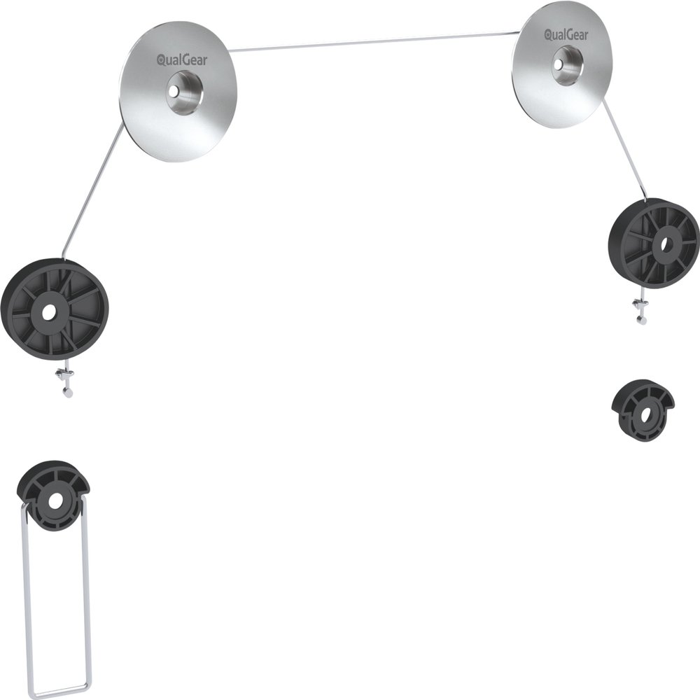 QualGear QG-TM-001 Picture Hanging Style Ultra Low Profile TV Wall Mount for Most 37 to 70-Inch TVs and Monitors, Aluminum [CHECK VESA COMPATIBILITY BEFORE PURCHASE], silver