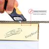 Modern Box Cutter, 3 blade depth setting, Squeeze Trigger and Edge Guides, Holster, Lanyard, Extra Blade - 1000 Orange view 4