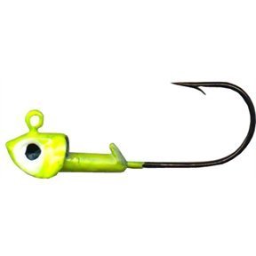 Arkie Lures PSB-116-3 Swim Bait Heads- #3 Chartreuse-1/16 oz- 5 Pack