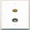 RiteAV - 1 Port RCA Yellow 1 Port BNC Wall Plate - Bracket Included view 1