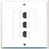 RiteAV 3 Port HDMI Wall Plate Oversized view 1