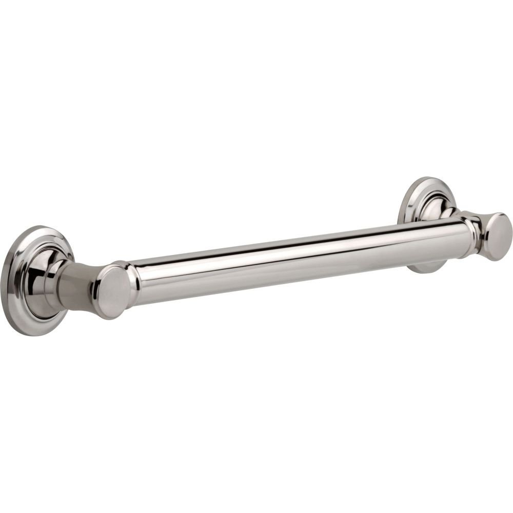Delta Faucet 41618-PN Wall Mounted 18" ADA Decorative Bath Safety Grab Bar in Polished Nickel