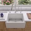 ALFI brand AB2418SB-W Smooth Thick Wall Fireclay Single Bowl Farm Sink, 24", White view 2