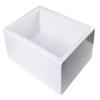 ALFI brand AB2418SB-W Smooth Thick Wall Fireclay Single Bowl Farm Sink, 24", White view 4