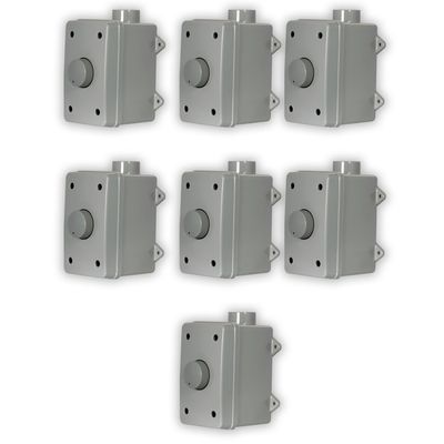 Acoustic Audio AAOVCD-G Outdoor Volume Controls Gray Weatherproof 7 Piece Set