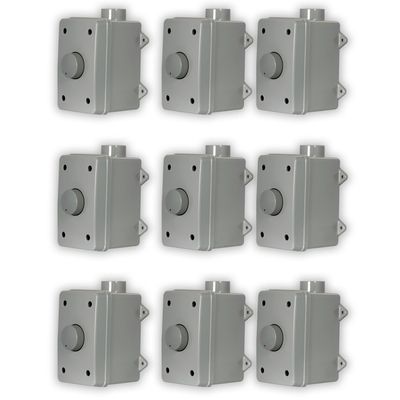 Acoustic Audio AAOVCD-G Outdoor Volume Controls Gray Weatherproof 9 Piece Set