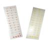 HQRP SET: Hebrew Laminated Transparent Keyboard Stickers with Red Lettering and Stickers with Yellow Lettering for All Mac/PC/Desktops/Laptops view 1