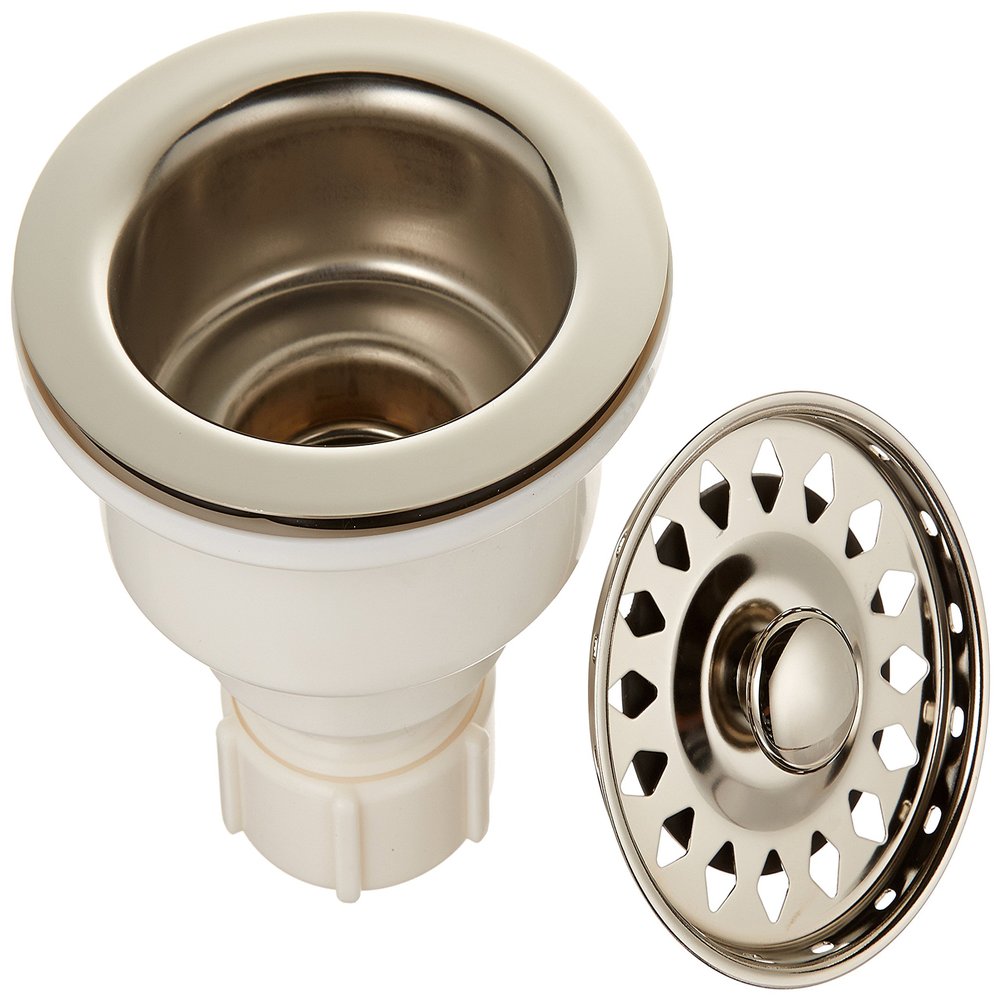 Jones Stephens B02405 Basket Strainer, Polished Nickel