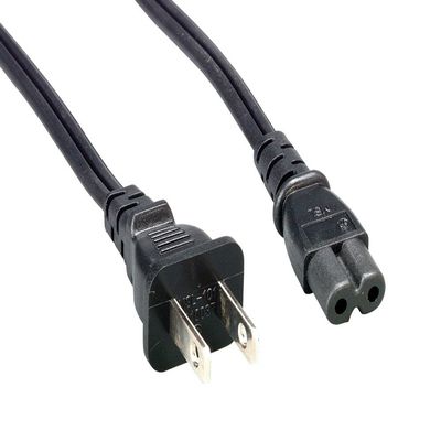 Cablelera 2 Prong Notebook Power Cord, NEMA 1-15P to IEC320 C7,10', 18 AWG, 10A, 125V (ZWACMBA8-10)