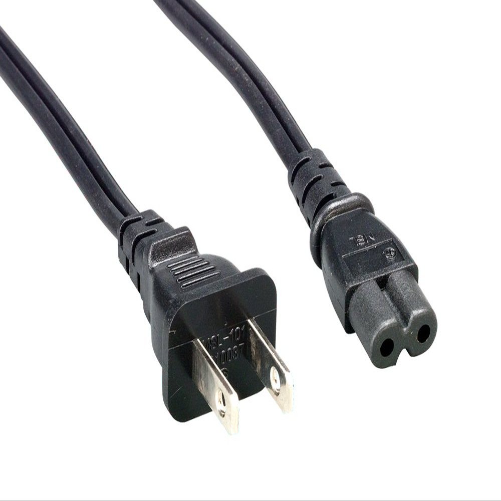 Cablelera 2 Prong Notebook Power Cord, NEMA 1-15P to IEC320 C7,10', 18 AWG, 10A, 125V (ZWACMBA8-10)