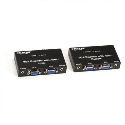 BLACK BOX CORPORATION VGA EXTENDER KIT WITH AUDIO 2PORT LOCAL / AC556A-R2 /